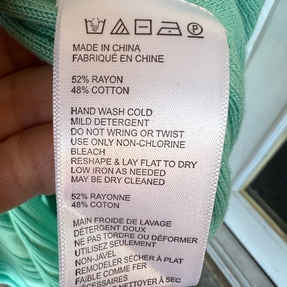 NWT Free People Skinny Light Torquoise Ribbed Maxi Cardigan - Picture 6 of 9